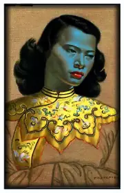 Magnet #89 Green Lady Vladimir Tretchikoff Monika Sing-Lee Tiki Lounge Art