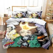 a840 Bed Sheets HITMAN REBORN Bedding Set Duvet Cover Bed Set Quilt Cover Pillowcase Comforter Boys Adult Bedding Set3-Piece Bedding Set (1 Duvet Co