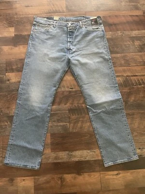 Levi's Premium 501 Straight Jeans Stretch 42X32 NWT 3108 J4 Button Fly