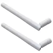 2-Pack HQRP 2.4-2.5Ghz RP-SMA WiFi Booster Antenna WLAN for DLink DIR DWL Series