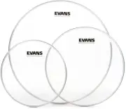 Evans G1 Clear 3-piece Tom Pack - 10/12/16 inch (2-pack) Bundle