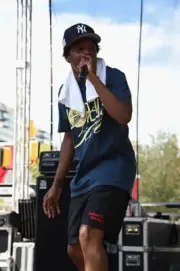Rapper Remy Banks performs on stage during 2015 Budweiser Made in - Old Photo 2