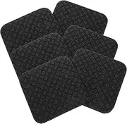 TOBBOMEY 6Pcs Non Slip Exercise Equipment Mats for Treadmills and Elliptical Machines High Density Vibration Pads for Floor Protection Noise Reduction and Secure Grip