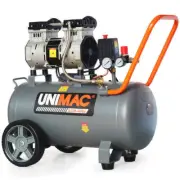 UNIMAC 40L 2.0HP Silent Oil-Free Electric Air Compressor, Portable, Twin Nitto O