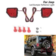 1Set Car Rear Bumper Fog Light Rear Fog Lamp Warning Signal Light For Jeep Wrangler JL 2018-2023