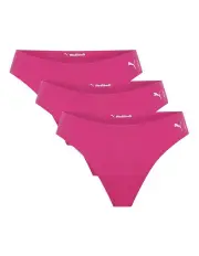 [Modibodi] Puma X Seamfree Active Period Thong Light-Moderate 3 Pack in Pink