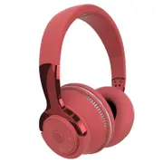 H2 Wireless 5.0 Bluetooth Headset Bass Helmet Headphone Folding Gaming Earbuds with Microphone - Red