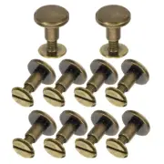 10 Pcs Book Mother-in-law Rivets Binding Screws Belt Hardware