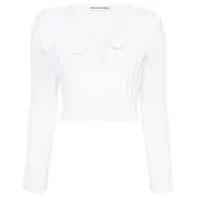 [Alexander Wang] Cropped Pullover With Dropped Shoulder