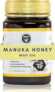 Manuka Honey MGO 514+ | Raw, Organic, Certified Pure Australian Honey for Immunity Support & Vitality | Natural Sweetener & Health Boost | Medical Grade, Nutrient-Rich Honey | 500g