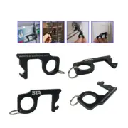 4PCS Key Door Opener Handheld Touchless Keychains Clean Anti-Microbial Keychain
