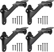 RealPlus 4 Handrail Bracket, 3" Staircase Hand Rail Brackets for Stair Railing