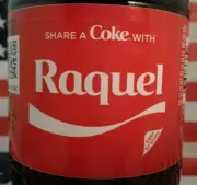 Share A Coke With Raquel 2018 Limited Edition Personalized Coca Cola Bottle