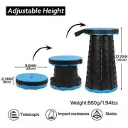 Portable Folding Stool Telescopic Chair Travel Fishing Camping Collapsible Seat/