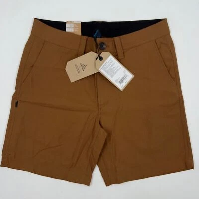 NWT Prana Alameda Shorts Mens 7 Inseam Brown Nylon Spandex 30 34 36 38 40
