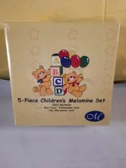 Nos Creative Memories 5 Piece Children's Melamine Set a b c d