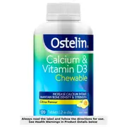 Ostelin Calcium & Vitamin D3 Chewables 120 Tablets