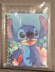 NEW DISNEY LILO & STITCH 96 PAGES SPIRAL VINYL TAB NOTEBOOK JOURNAL 7 × 9"