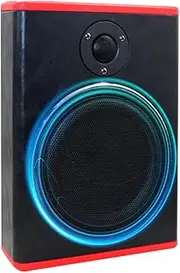 GUYOS 8 Inch 600W Car Audio Slim Under-Seat Subwoofer High Power Active Sub Bass Speaker Kit 12 V with Treble BT Function Built-in Power Amplifier for Car Truck SRV
