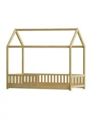 [Artiss] Wooden House Bed Base Frame in Oak