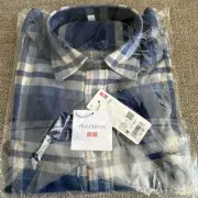 Unopened UNIQLO JW Anderson Flannel Shirt M Blue