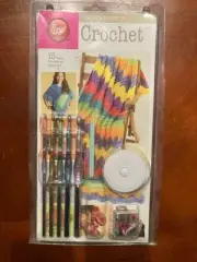 Boye "I Taught Myself to Crochet" Kit 15 Projects Instructions & Tools NEW