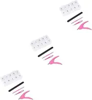 Healvian 3sets Manicure Tools Fake Nails Kit Home Nail Care Set Metal Plastic Tools Easy to Use 500pcs*3