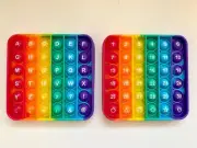 NEW Push Bubble Rainbow Pop It NUMBER ALPHABET Kid Toy Stress Reliever FreeShip