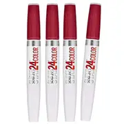 4x Maybelline Superstay 24 Hour 2 Step Lipstick 015 All Day Cherry