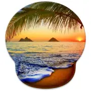 Pacific Sunrise at Lanikai Beach Mouse Pad with Wrist Rest Suppor,Comfort Wri...