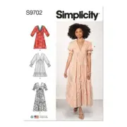 NEW Simplicity Sewing Pattern S9702 Misses' Empire Dress By Spotlight