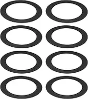 uxcell Goof Rings for 5/6 Inch Recessed Can Lighting Down Light, 8 Pcs Metal Goof Trim Rings Cover, Outer Diameter 8.07-inch, Inner Diameter 6.29-inch, Matte Finish Black, Flush Mount