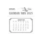 Couture Creations 2025 Calendar Tabs