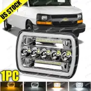 7x6" 5X7 LED Headlight Hi-Lo Halo DRL For Chevy Express Cargo Van 1500 2500 3500 (for: Jeep)