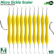 Dental Micro Sickle Scaler Silicone Handle Periodontal Calculus Remover Ergonomi