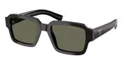 Prada PR 02ZS Polarized 1AB03R Men's Sunglasses Black Size 52