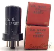 2 RCA 12SR7/VT-133/CV700/12Г1 Twin Diode Triode Audio Vacuum Tube Valve- Bangyba