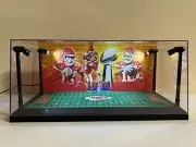 Patrick Mahomes & Mecole Hardman Custom 2-card PSA display case with LED lights