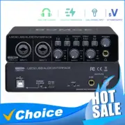 USB Audio Interface with Mic Preamplifier XLR/TSR Ports for Recording Stream