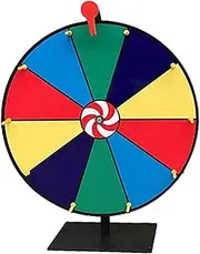 Fortune Wheel, Table Carnival Match, 11.8 Inch Roulette Spinner, 11.81inch, Fortune Contest with Stand, Dry Erase Prize Wheel, Fortuned Spin Game for Trade Show