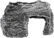 BELLIFFY Reptile Basking Platform Durable Resin Turtle Platform for Hiding and Climbing for Turtles and Lizards Easy to Install Decorative Aquarium Accessory