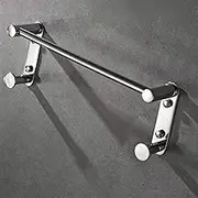 Mirror Polished SUS 304 Stainless Steel Towel Ring Towel Bar with Clothes Hook Hanger Wall Mounted with Bathroom Accessories Towel bar