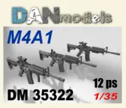 Dan Models 35322 1:35 M4A1. set of 12 pcs. 3D printing