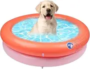Dog Pool – Folding Pool for Dogs | Foldable Inflatable Pool for Small Pets and Indoor Outdoor Garden
