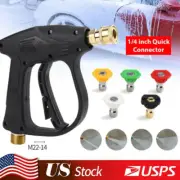 4350PSI High Pressure Washer Gun Foam Water Spray Power Wand Nozzle for car wash