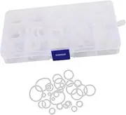 Anneome 190 Pcs Leak Proof Sealing Gasket Hose Gasket Washers Gasket Leakage Sealing Gasket Leakage Leakage Gasket Eyelet Ring Gasket Connector Kit Nylon White