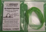USA MADE - 5 FT PACK FL GREEN SuperLoop RELEASE NOCKING NOCK D LOOP Archery Bow