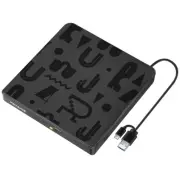 External CD DVD Drive, USB 3.0 Type C CD/DVD Burner Portable DVD+/-RW CD Play...