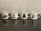 West Elm Rachel Kozlowski 4 Mug Christmas 2021 DAPPER HARE FOX BEAR RACCOON NEW