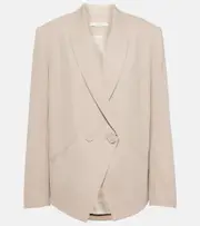 [The Sei] The Sei Double-breasted crêpe blazer AU 10 beige